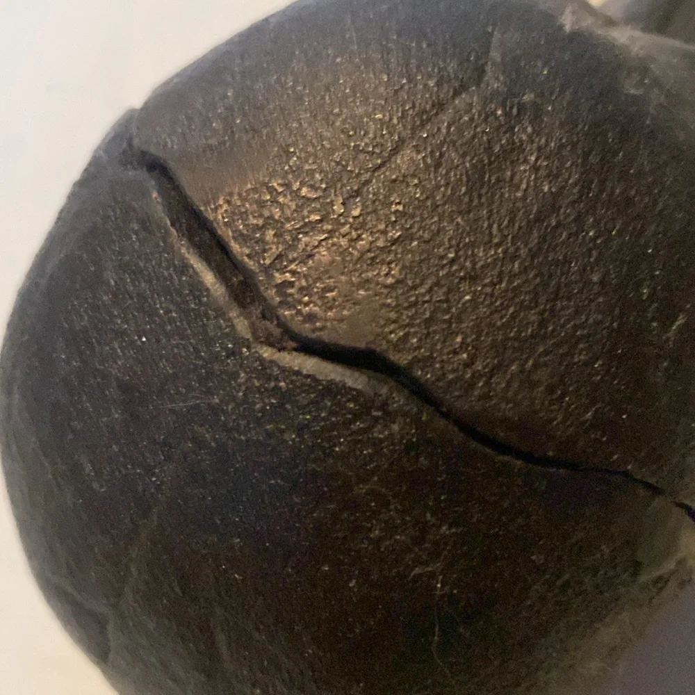 Vintage Iron Metal, Heavy Black Skull with Moving Jaw - Picture 3 of 7